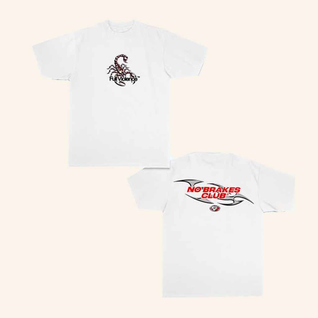 Full Violence Merch Scorpion No Brakes Club T-Shirt Cool Christmas Gifts For Guys Full Violence Merch Scorpion No Brakes Club T-Shirt Cool Christmas Gifts For Guys