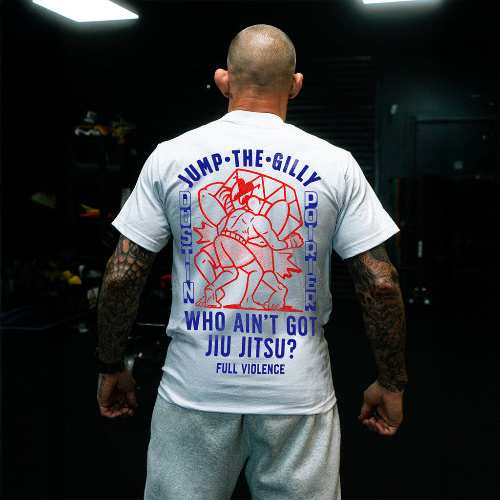 Full Violence X Dustin Poirier Merch Jump The Gilly T-Shirt Gift For Son Full Violence X Dustin Poirier Merch Jump The Gilly T-Shirt Gift For Son