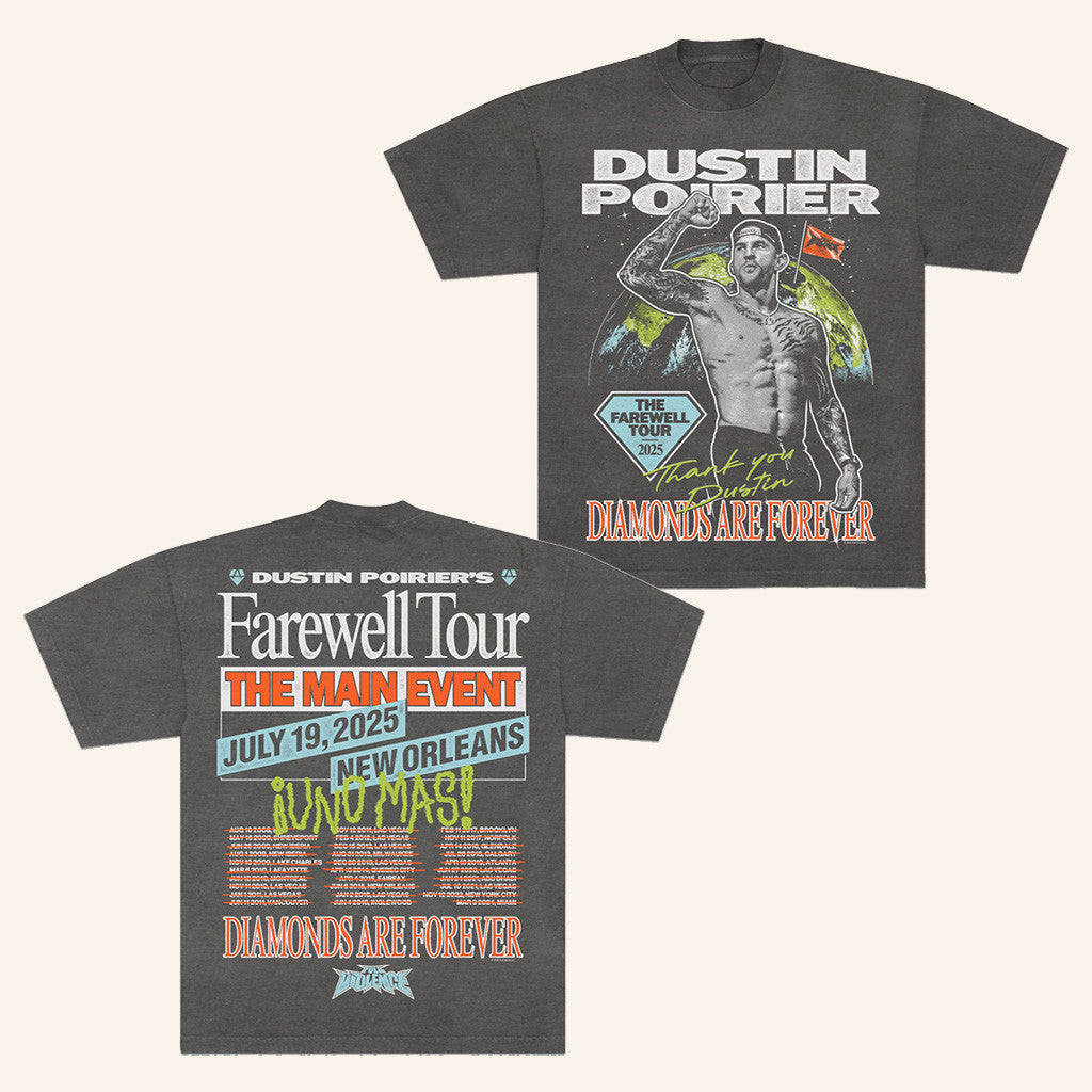 Full Violence X Dustin Poirier Merch The Farewell Tour T-Shirt Fans Gift For Him Full Violence X Dustin Poirier Merch The Farewell Tour T-Shirt Fans Gift For Him