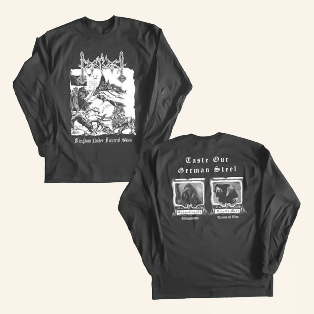 Fullmoon Merch Moonblood Kingdom Under Funeral Skies Long Sleeve T-Shirt Gifts For Him Fullmoon Merch Moonblood Kingdom Under Funeral Skies Long Sleeve T-Shirt Gifts For Him