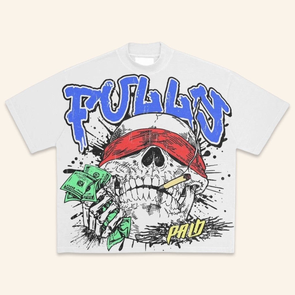Fullypaid Ldn Merch Blind Skull White T-Shirt Unique Gifts For Husband Fullypaid Ldn Merch Blind Skull White T-Shirt Unique Gifts For Husband