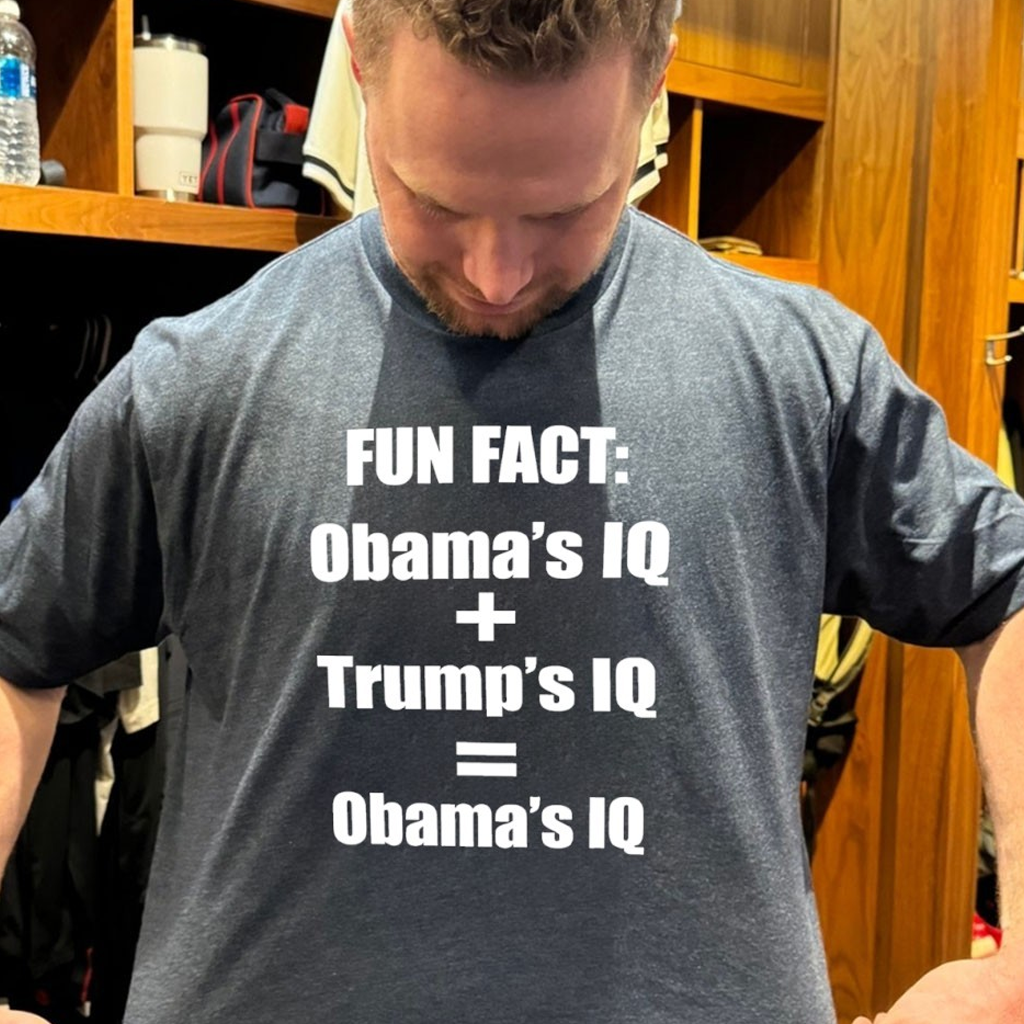 Fun fact Obama's IQ Trump's IQ Obama's IQ T-Shirt Cool Gifts For Dad Fun fact Obama's IQ Trump's IQ Obama's IQ T-Shirt Cool Gifts For Dad
