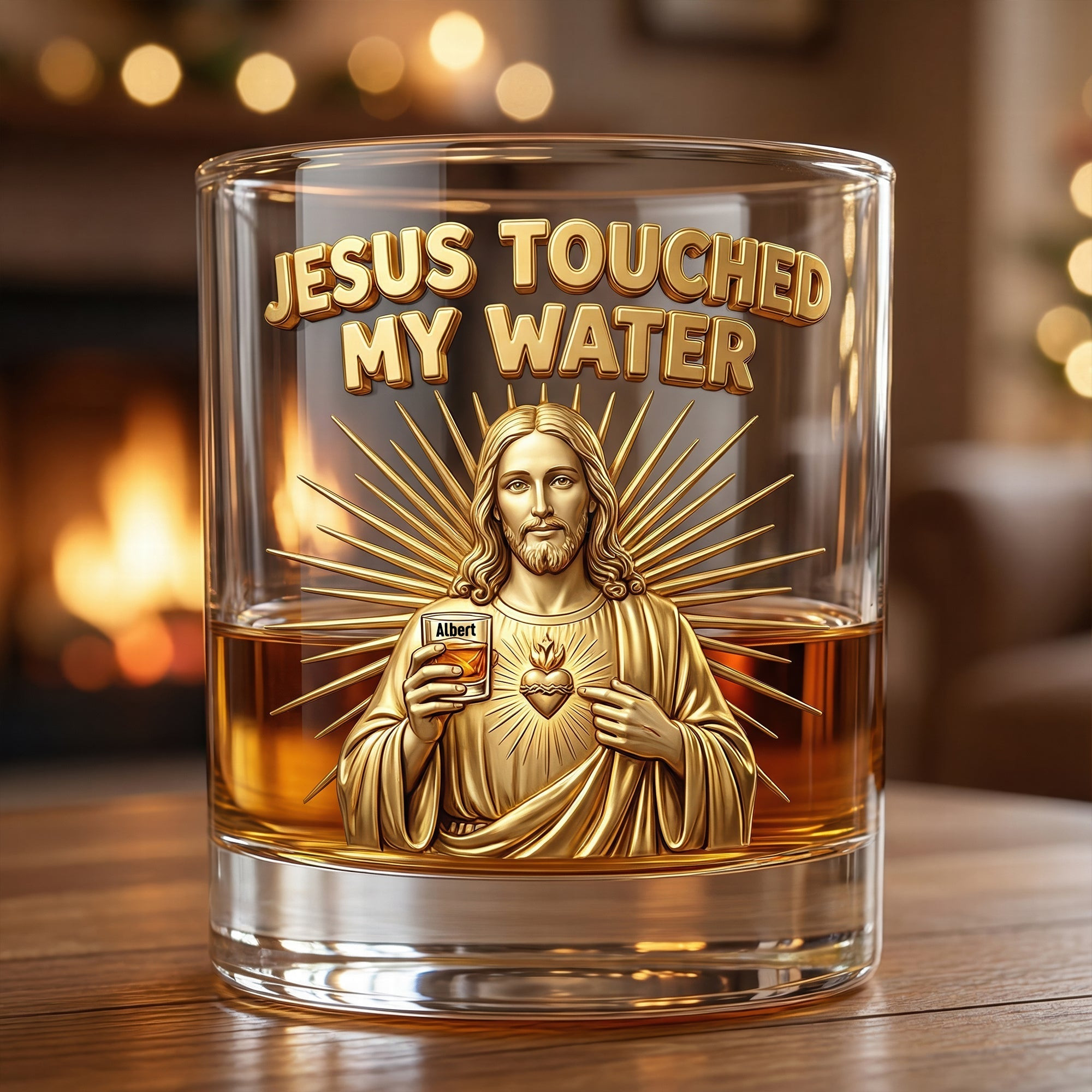 Fun Jesus Christ Make Magical Drink Whiskey Glass, Personalized Gifts For Drinking Lovers - Christmas Gifts For Mom Who Has Everything Funny