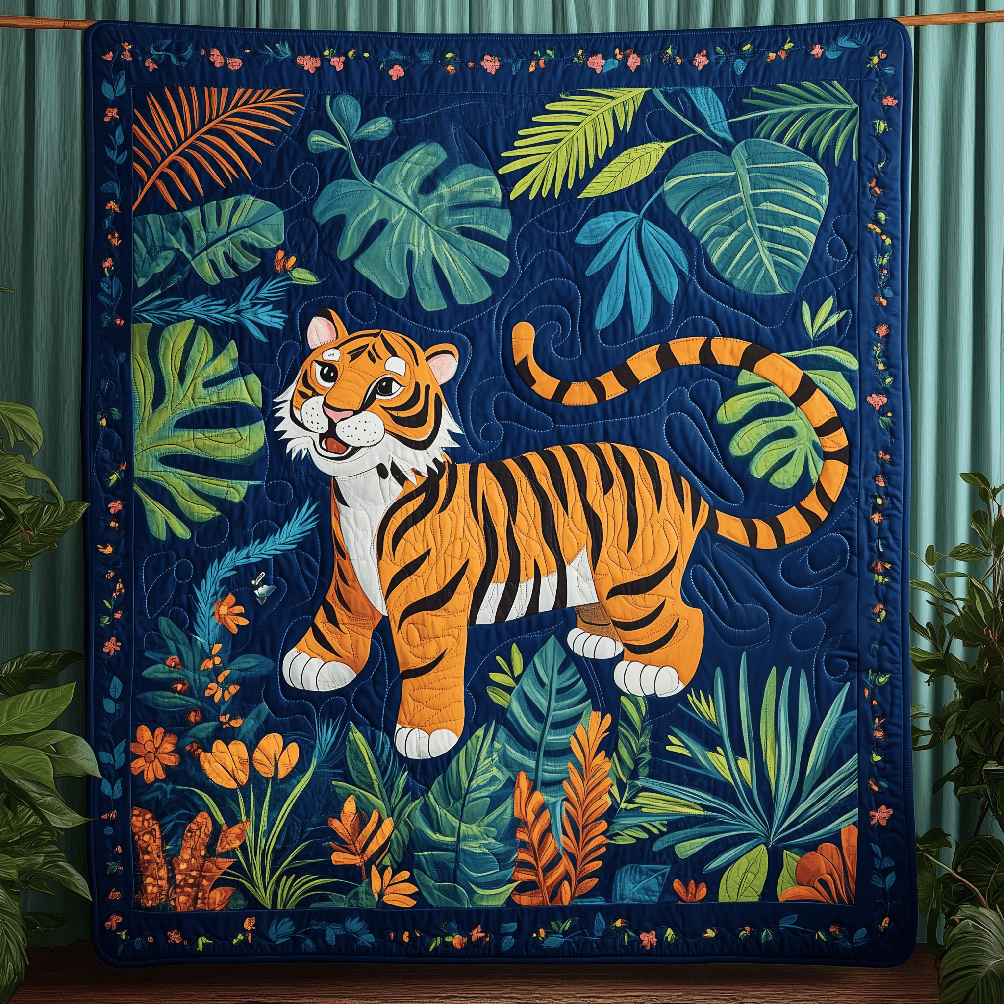 Fun Tiger Quilted Blanket Christmas Throw Blanket Christmas Ideas For Son