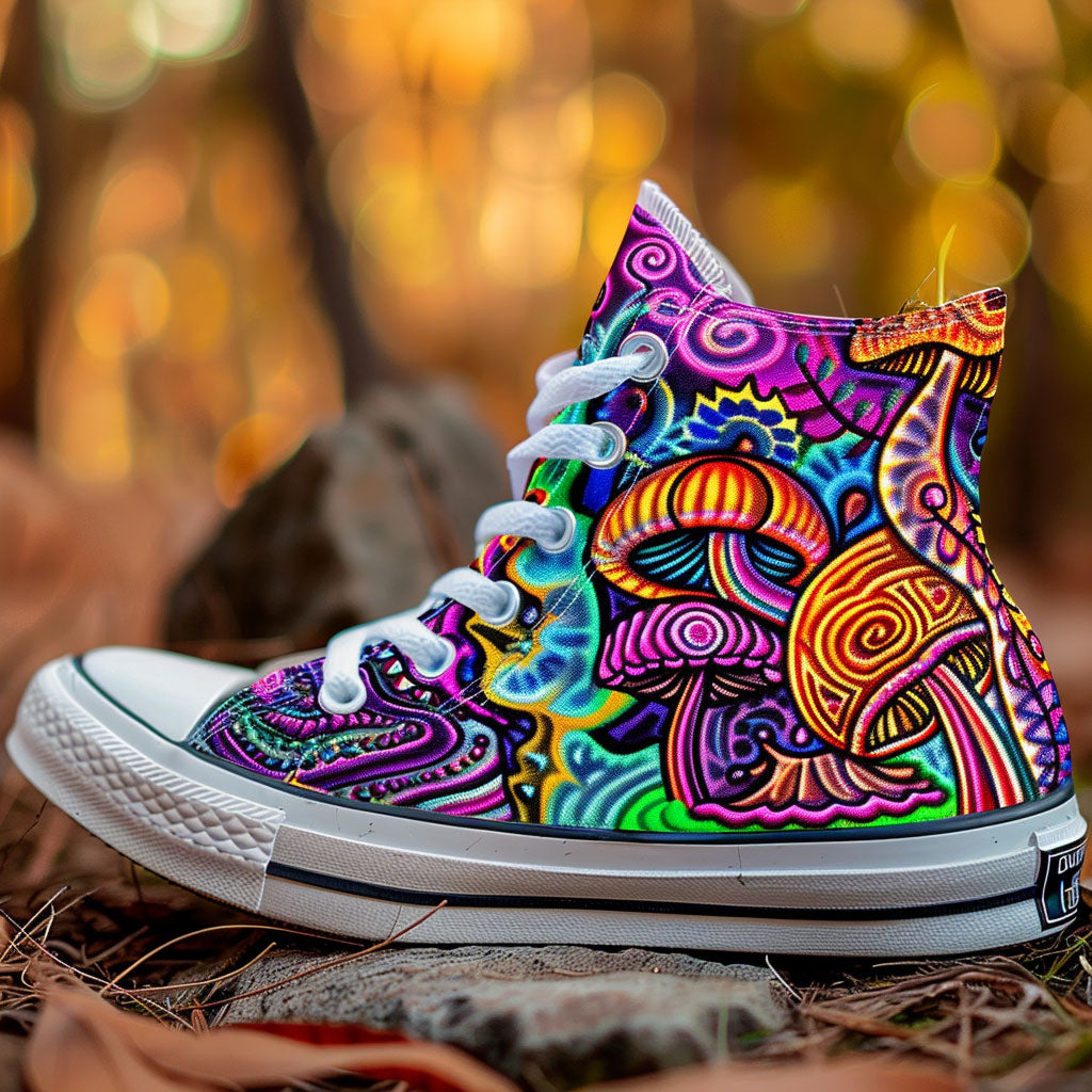 Funkadelic Fungi Canvas High Tops Fall Merch Choice