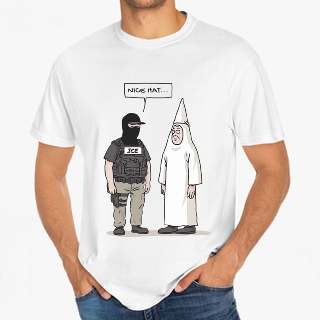 Funny Abolish ICE Anti Fascism T-Shirt Anti Trump Merch Christmas Gift Ideas For Him