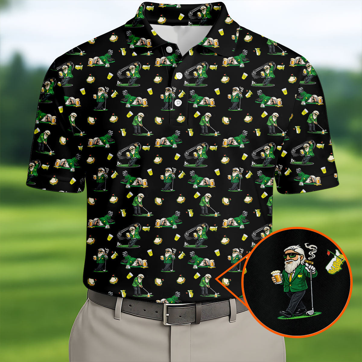 Funny Beer Pimento Cheese The Masters Golf Polo Shirt Golf Clothing Line