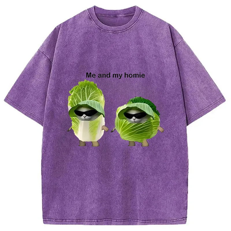 Funny Cabbage Cat Meme Washed T-Shirt Funny Aesthetic Trendy Apparel Gifts For Best Friend Funny Cabbage Cat Meme Washed T-Shirt Funny Aesthetic Trendy Apparel Gifts For Best Friend