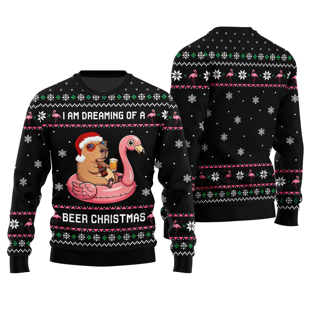 Funny Capybara Ugly Sweater Perfect Holiday Gift Merch for Sweater Lovers