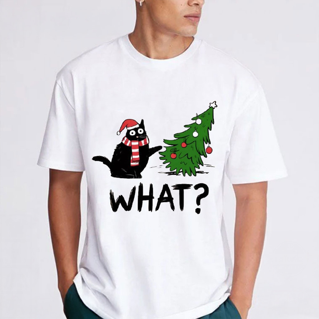Funny Cat Christmas Tree Holiday T-Shirt Christmas Gifts For Cat Lovers Funny Cat Christmas Tree Holiday T-Shirt Christmas Gifts For Cat Lovers