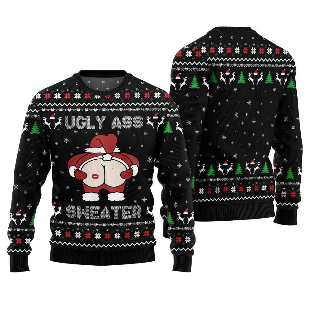 Funny Caught Kissing Santa Ugly Christmas Sweater Perfect Merch Gift for the Christmas Season