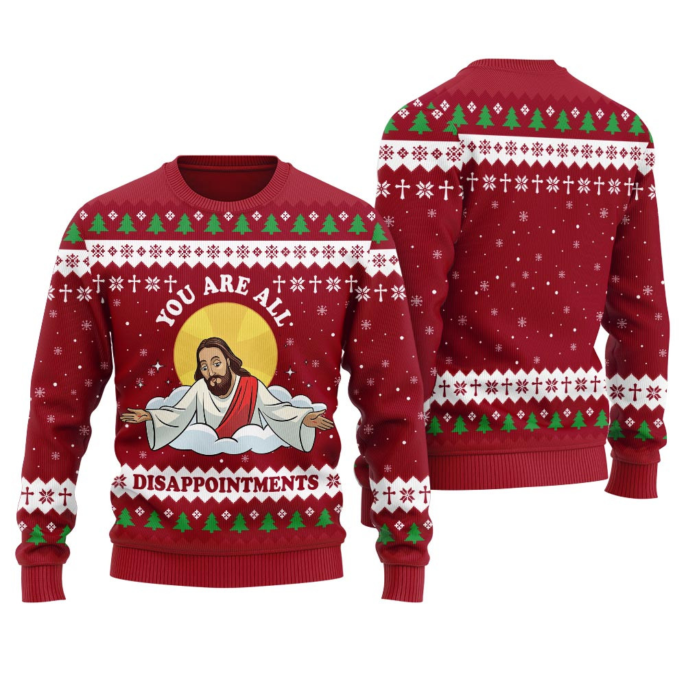 Funny Christian Joke Ugly Christmas Sweater For Men Meaningful Holiday Gift Merch to Show You Care