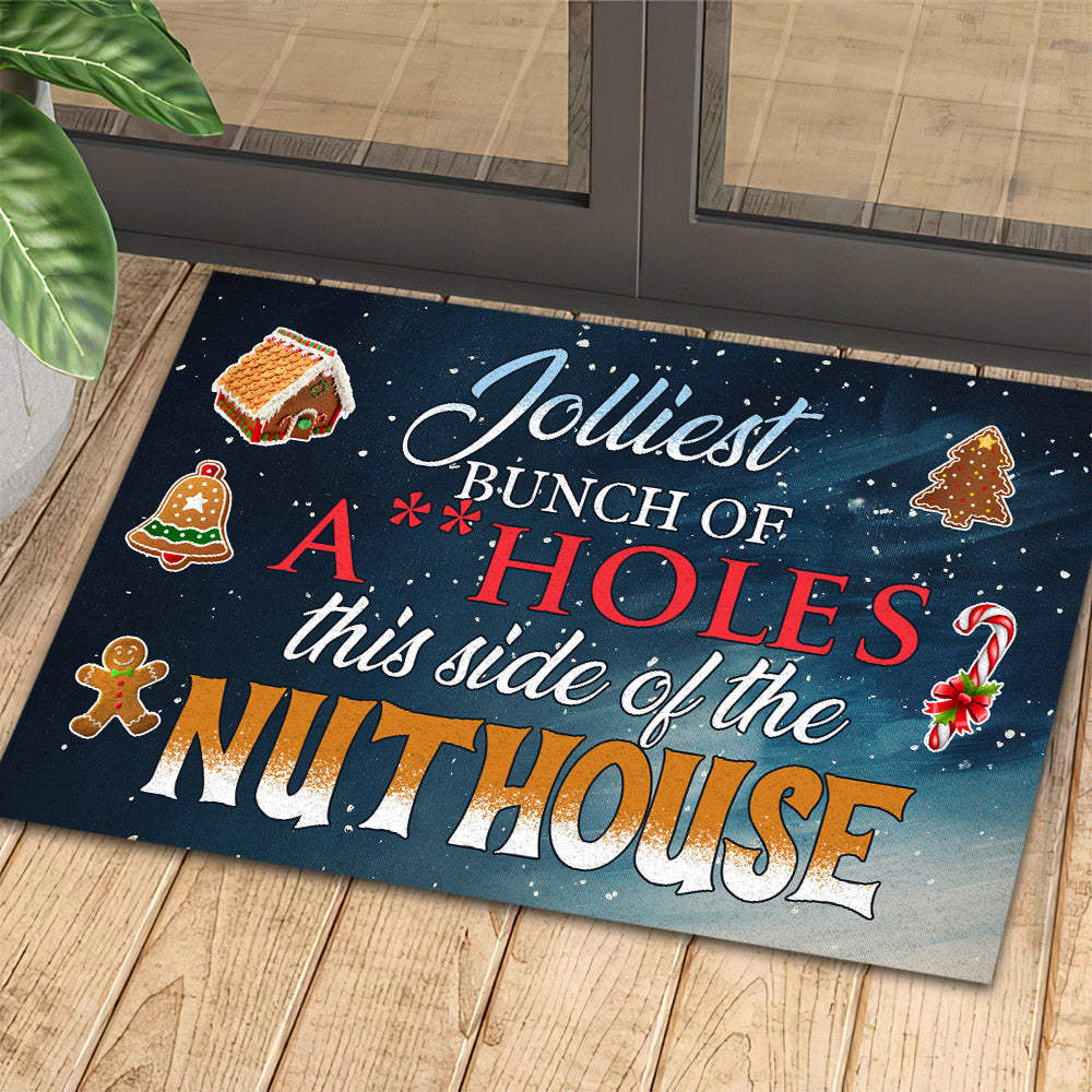 Funny Christmas Doormat This Side Of The Nuthouse Doormat For Home Decor Housewarming Gift Welcome Mat Gift