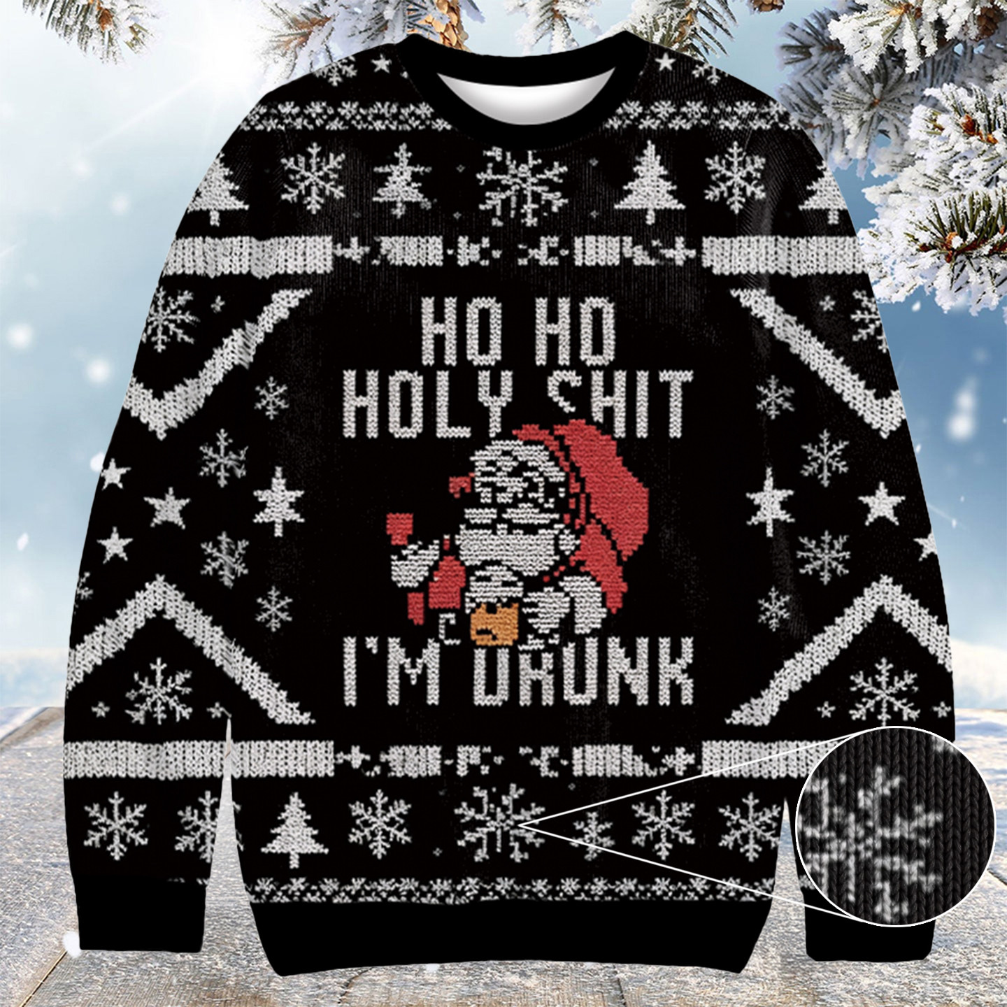 Funny Christmas Santa Claus Christmas Ugly Sweater Best Christmas Gift Ideas