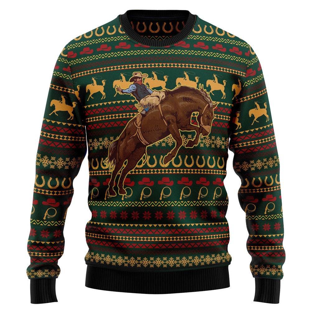 Funny Christmas Sweater Amazing Cowboy Ugly Christmas Sweater Xmas Gifts