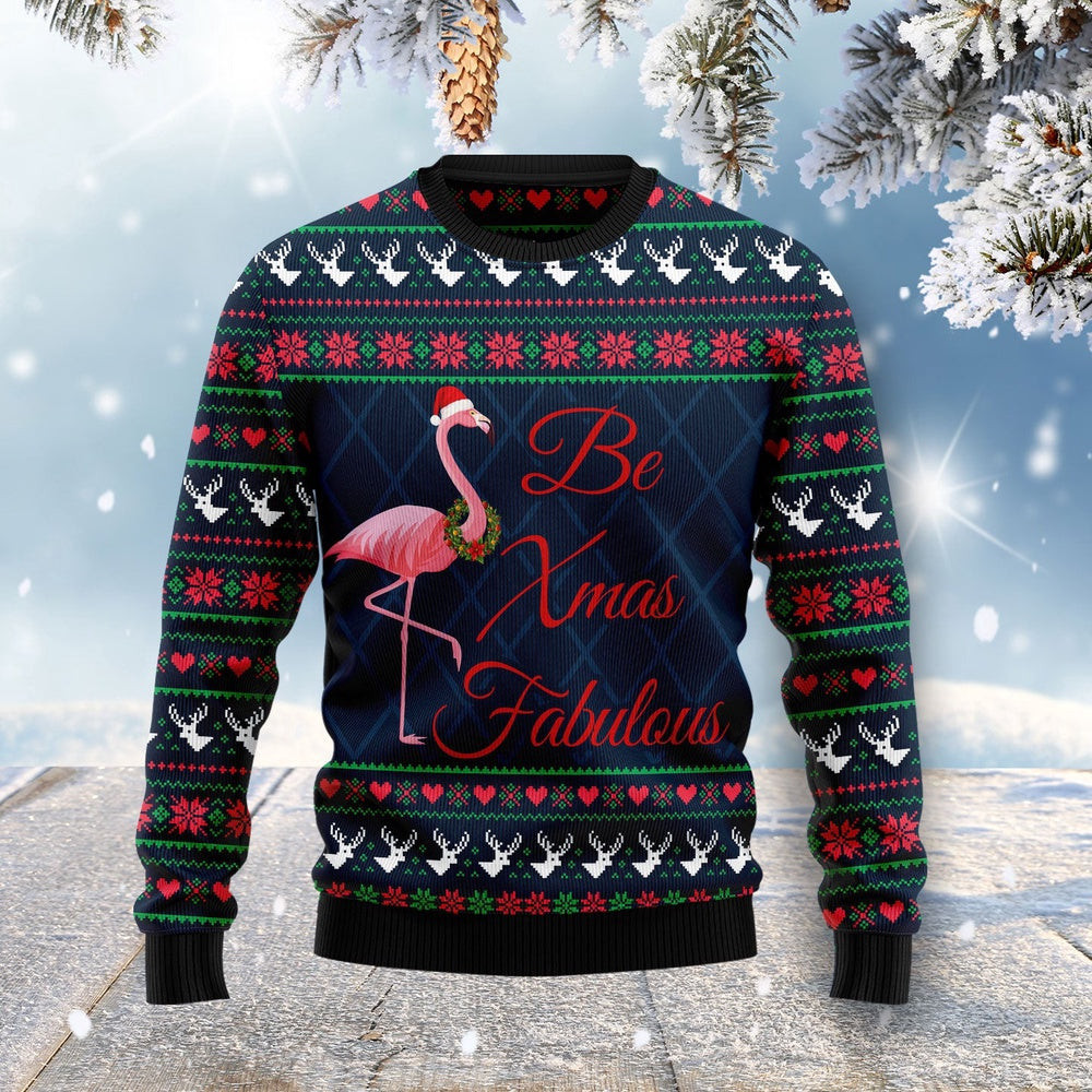 Funny Christmas Sweater Be Xmas Fabulous Ugly Christmas Sweater Holiday Gift Ideas