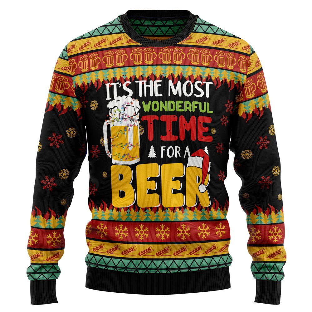 Funny Christmas Sweater Beer Season Ugly Christmas Sweater Holiday Gift Ideas