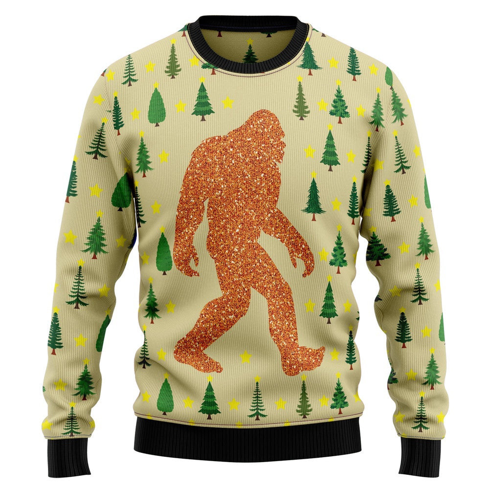 Funny Christmas Sweater Bigfoot Sasquatch Ugly Christmas Sweater Holiday Gift Ideas