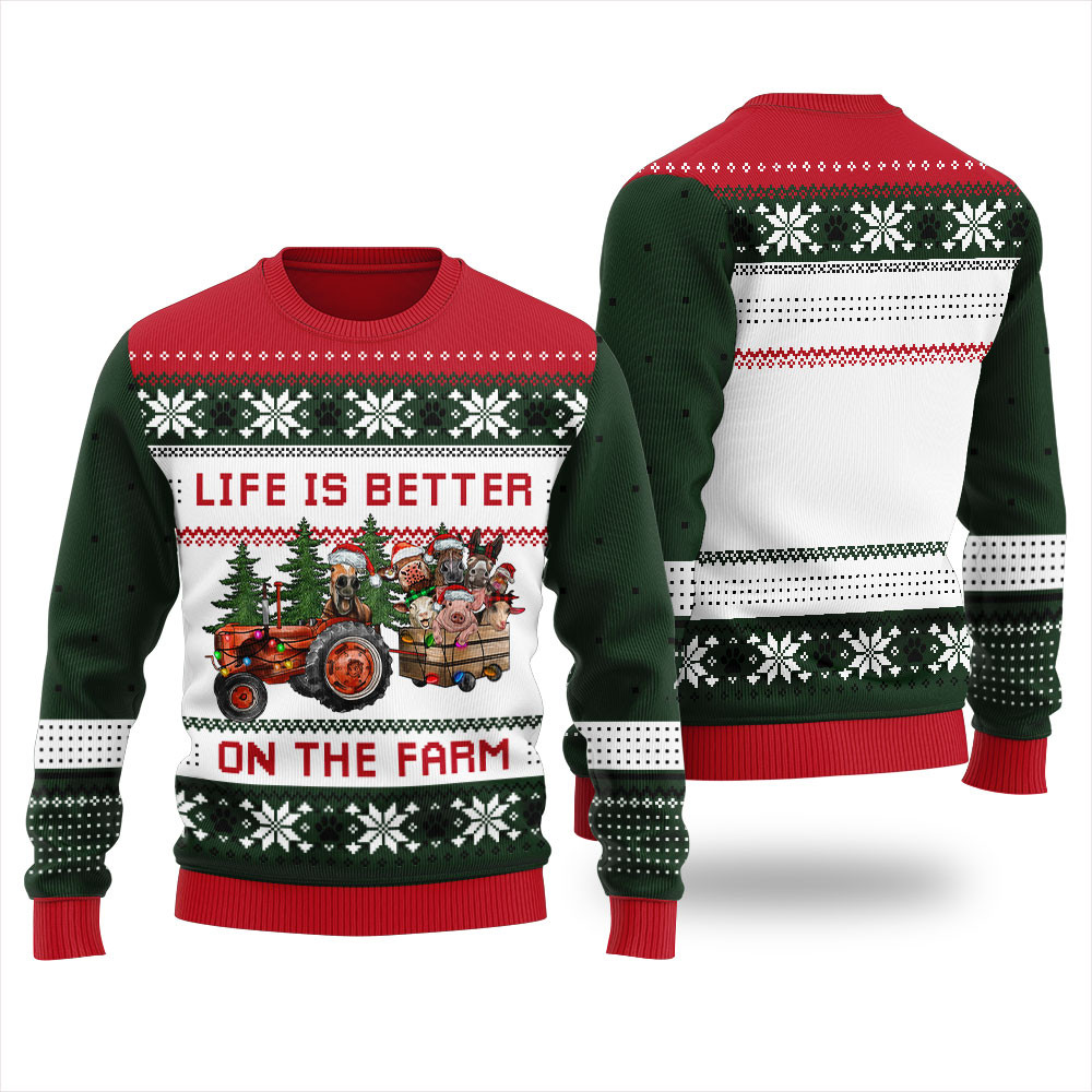 Funny Christmas Sweaters Animal Farms Holiday Merch That Makes a Perfect Christmas Gift
