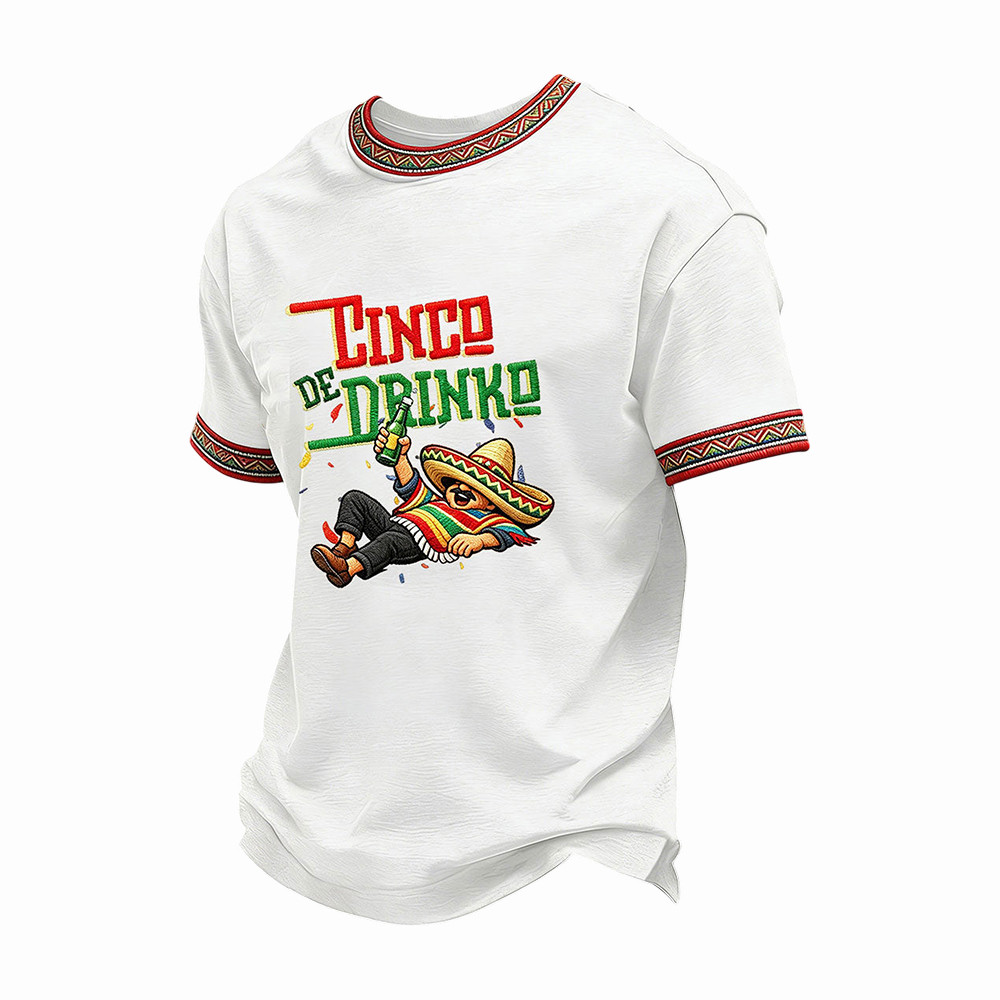 Funny Cinco De Drinko T-Shirt Fiesta Apparel Cool Mexican Gifts