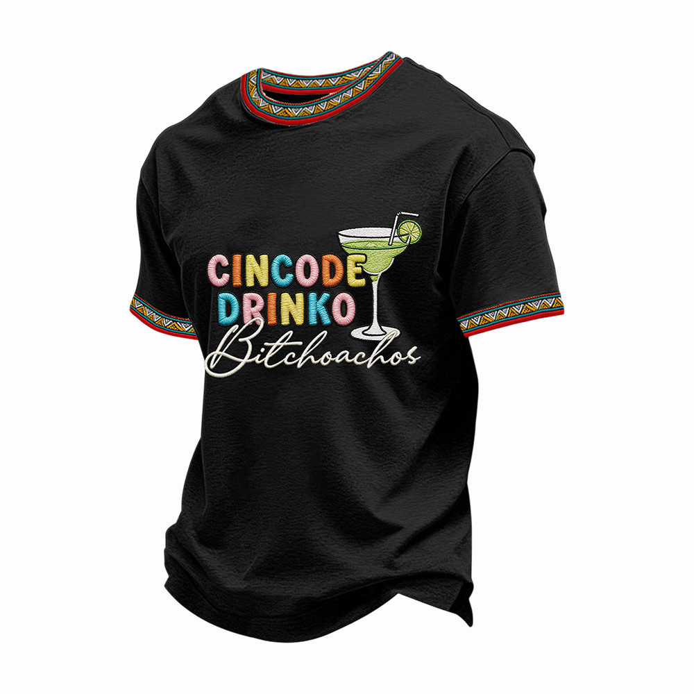Funny Cinco De Mayo Bitchachos Skull T-Shirt Mexico Festival Clothes Birthday Gift For Dad