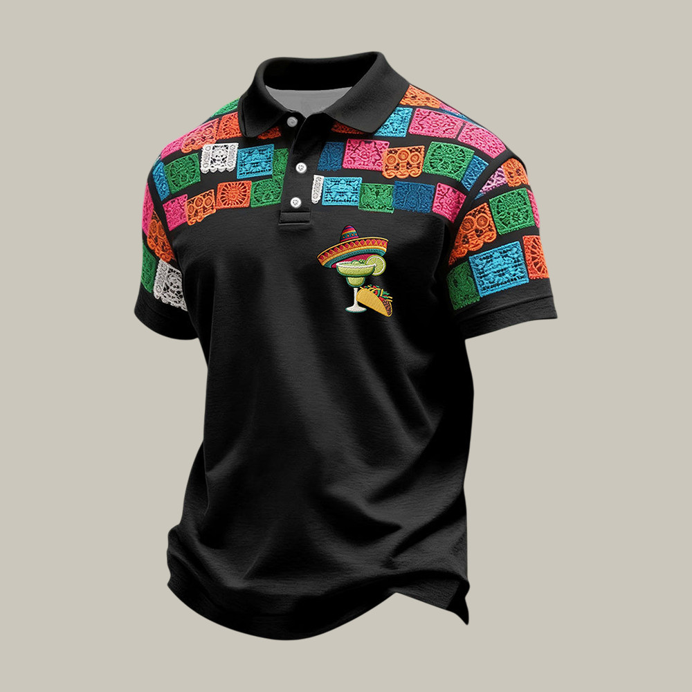 Funny Cinco De Mayo Drinks Polo Shirt Mexican Pride Funny Toco Tuesday Shirt Gift Idea For HIm