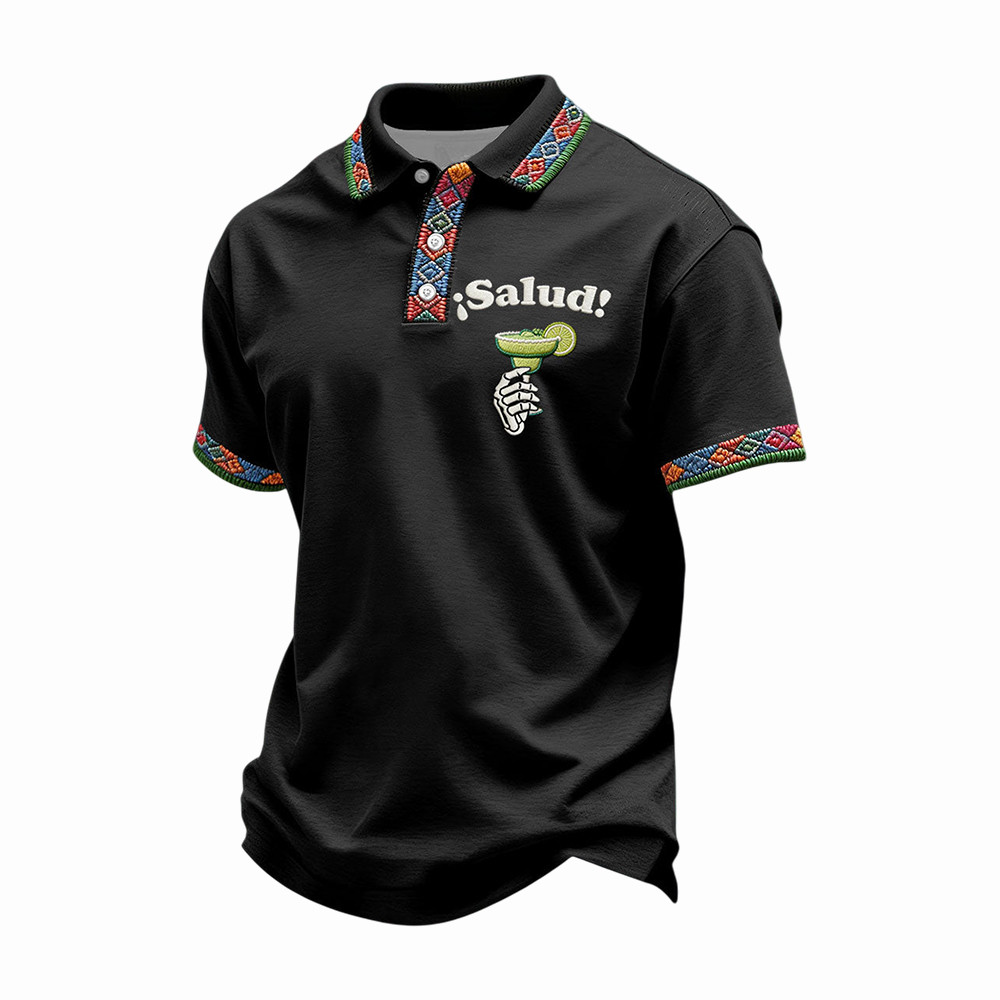 Funny Cinco De Mayo Drinks Polo Shirt Mexico Festival Clothing Line Mexican Pride Gift