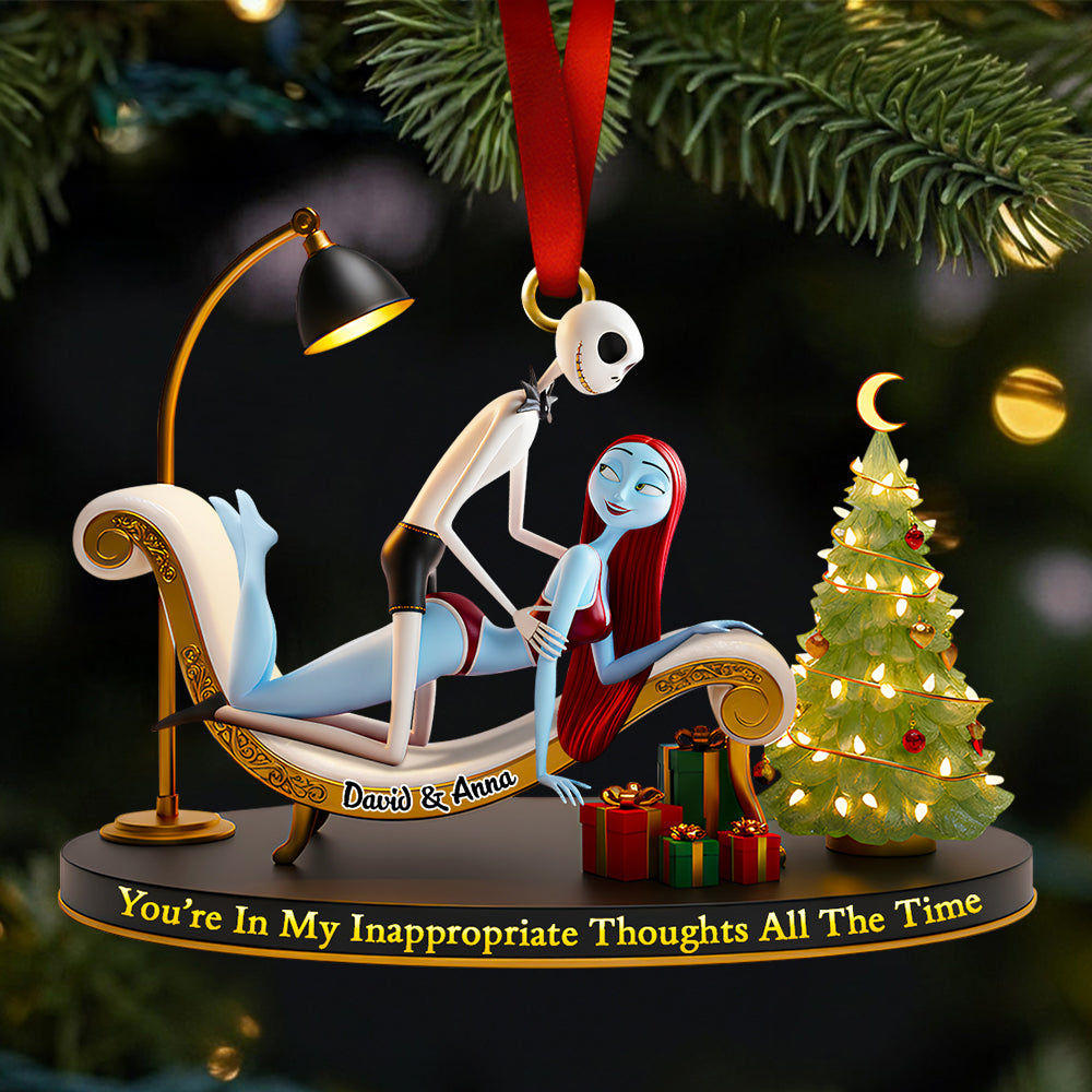 Funny Couple Christmas Ornament Personalized Gifts For Couple - Holiday Season Gift Idea