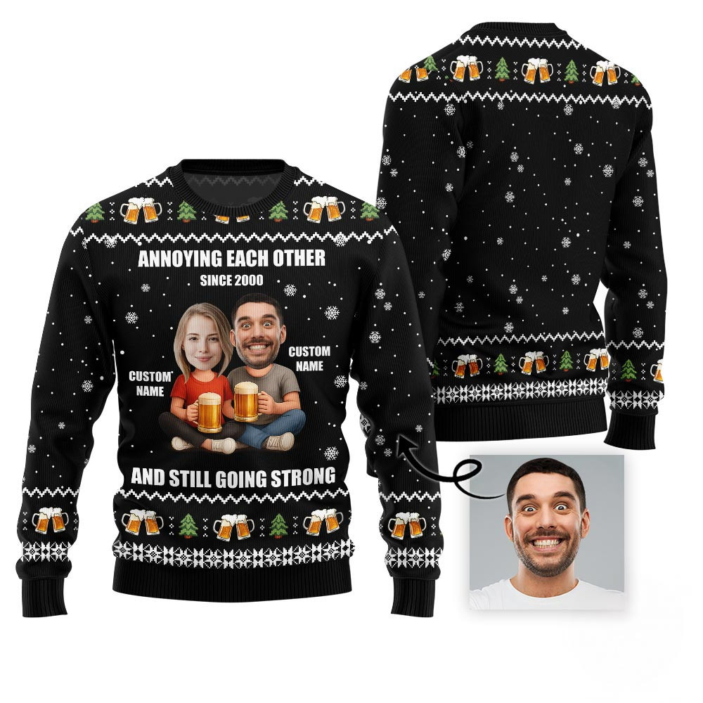 Funny Couple Custom Ugly Sweater Christmas Gift Ideas For Mom