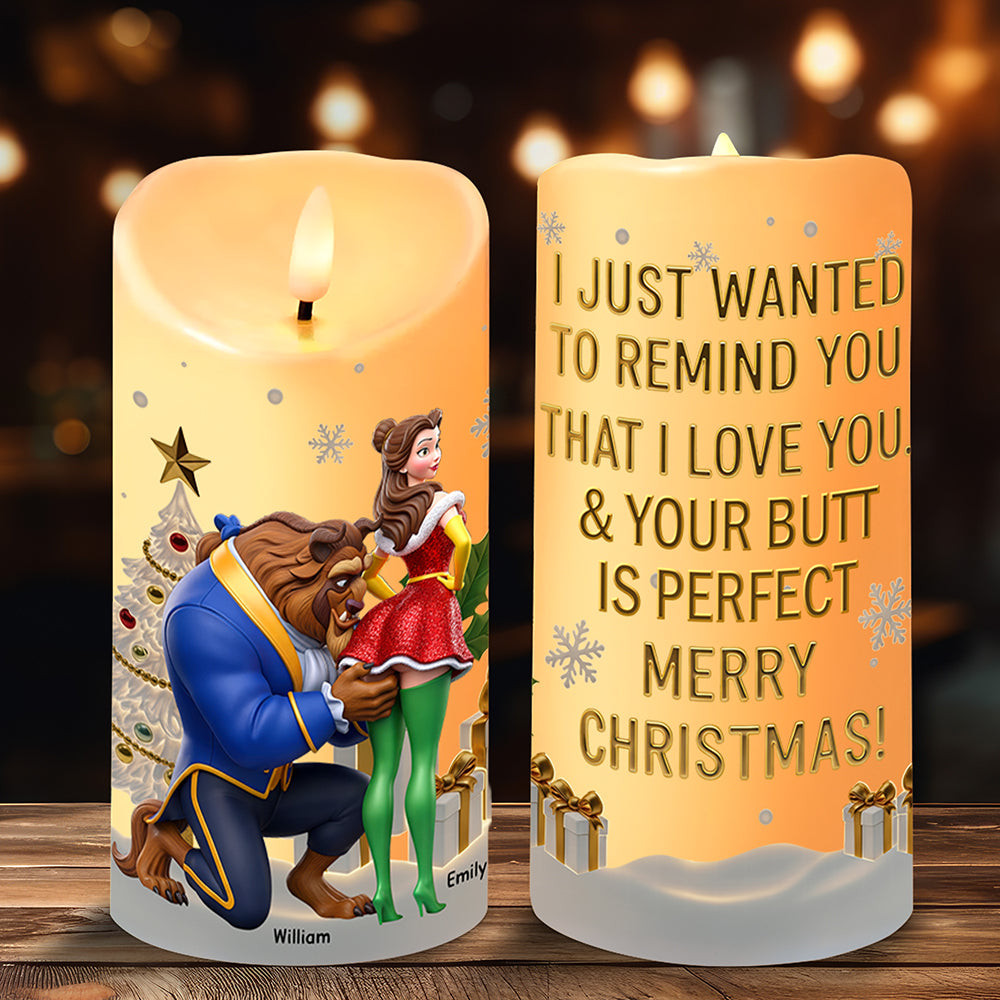 Funny Couple LED Candle - Personalized Gifts For Couple - Silly Christmas Gifts For Coworkers