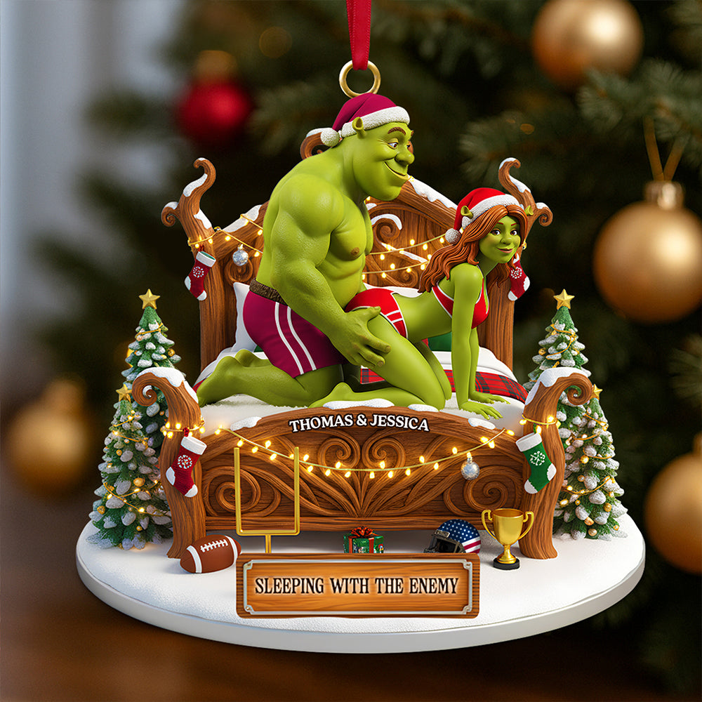 Funny Couple Tree Ornament Personalized Christmas Gifts For Couple - Funny Christmas Ornament Gift