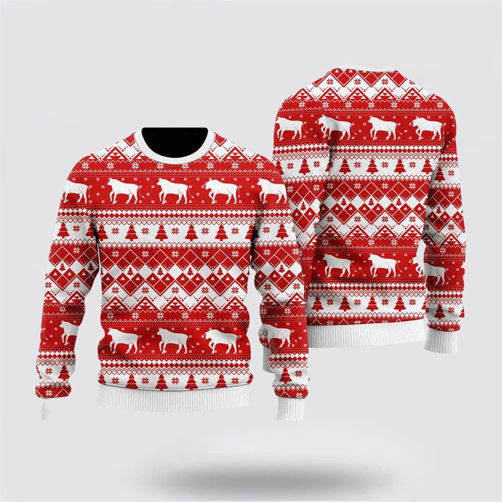 Funny Cows In Snow Ugly Christmas Sweater Best Christmas Gifts For Women 2024