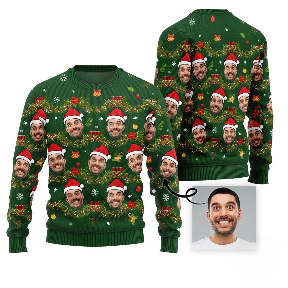 Funny Custom Face Ugly Xmas Sweater Christmas Sweaters For Men