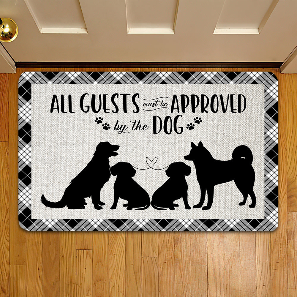 Funny Dog Doormat Must Be Approved By The Dog Dog Doormat For Home Decor Housewarming Gift Welcome Mat Gift For Dog Lovers