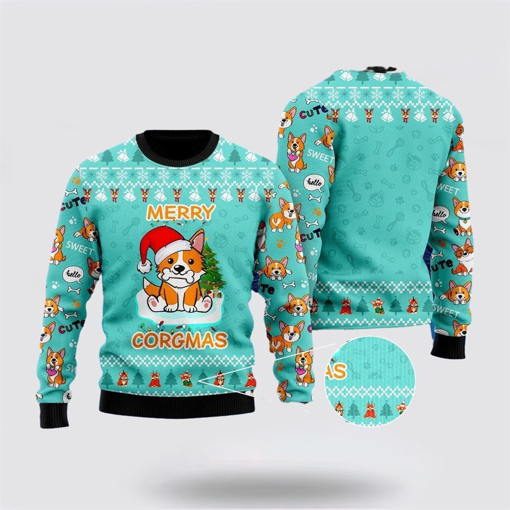 Funny Dog Merry Corgmas Christmas Ugly Christmas Sweater Christmas Gift For Dog Love