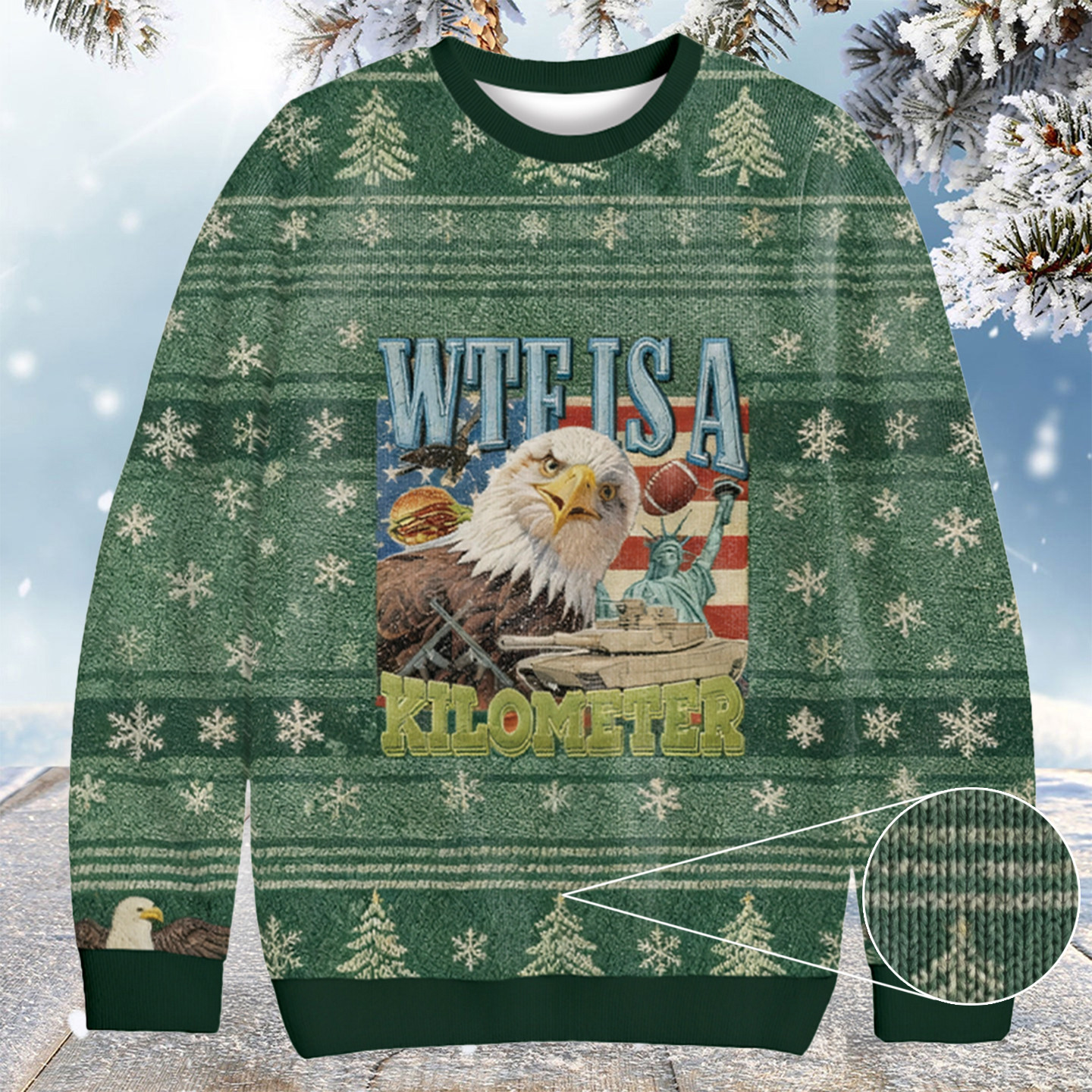 Funny Eagle Meme Christmas Ugly Sweater Cute Xmas Apparel Best Eagle Items Gifts