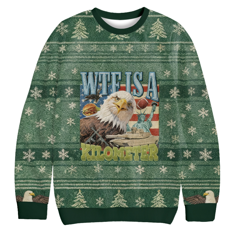 Funny Eagle Meme Christmas Ugly Sweatshirt Funny Xmas Party Outfit Gift Ideas