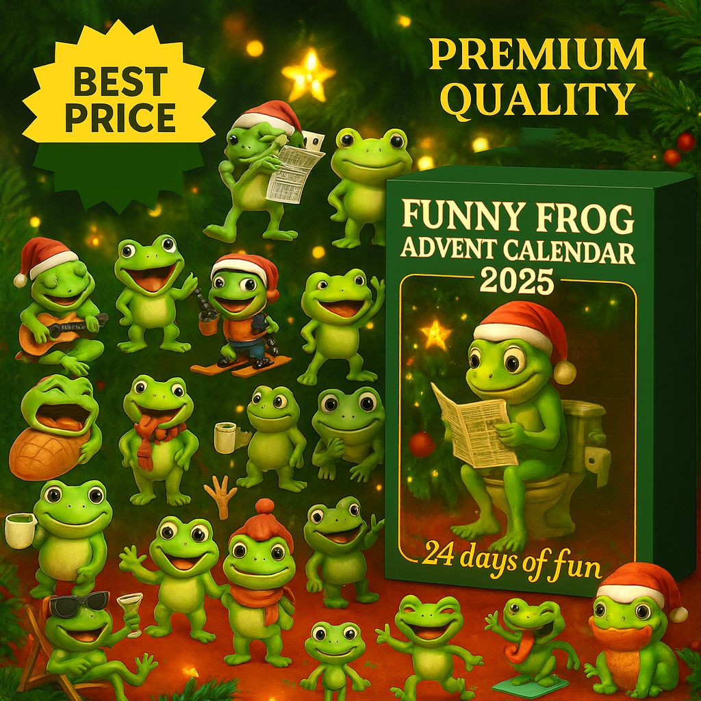 Funny Frog Advent Calendar 2025 Animal Themed Christmas Advent Calendar Gift Ideas
