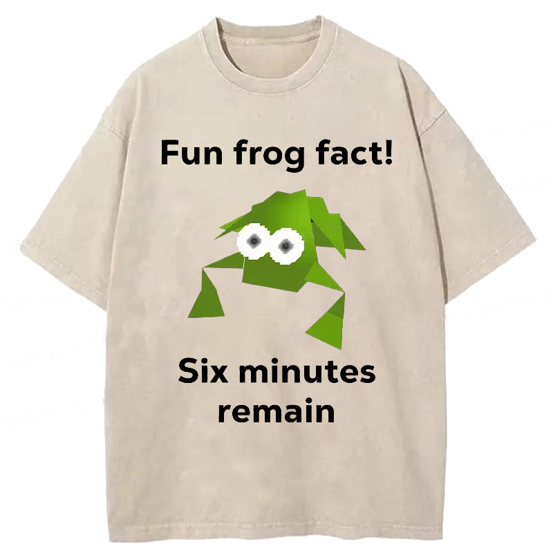 Funny Frog Kanji Washed T-Shirt Funny Quote Unisex Shirt Gifts For BFF