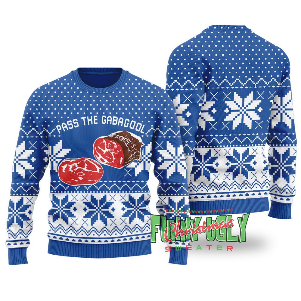 Funny Gabagool Ugly Christmas Sweater Royal Lovely Merch Gift for Cozy Winter Nights