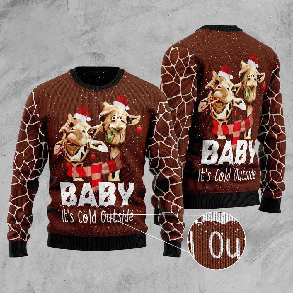 Funny Giraffe Ugly Christmas Sweater Funny Ugly Christmas Sweater Xmas Gifts