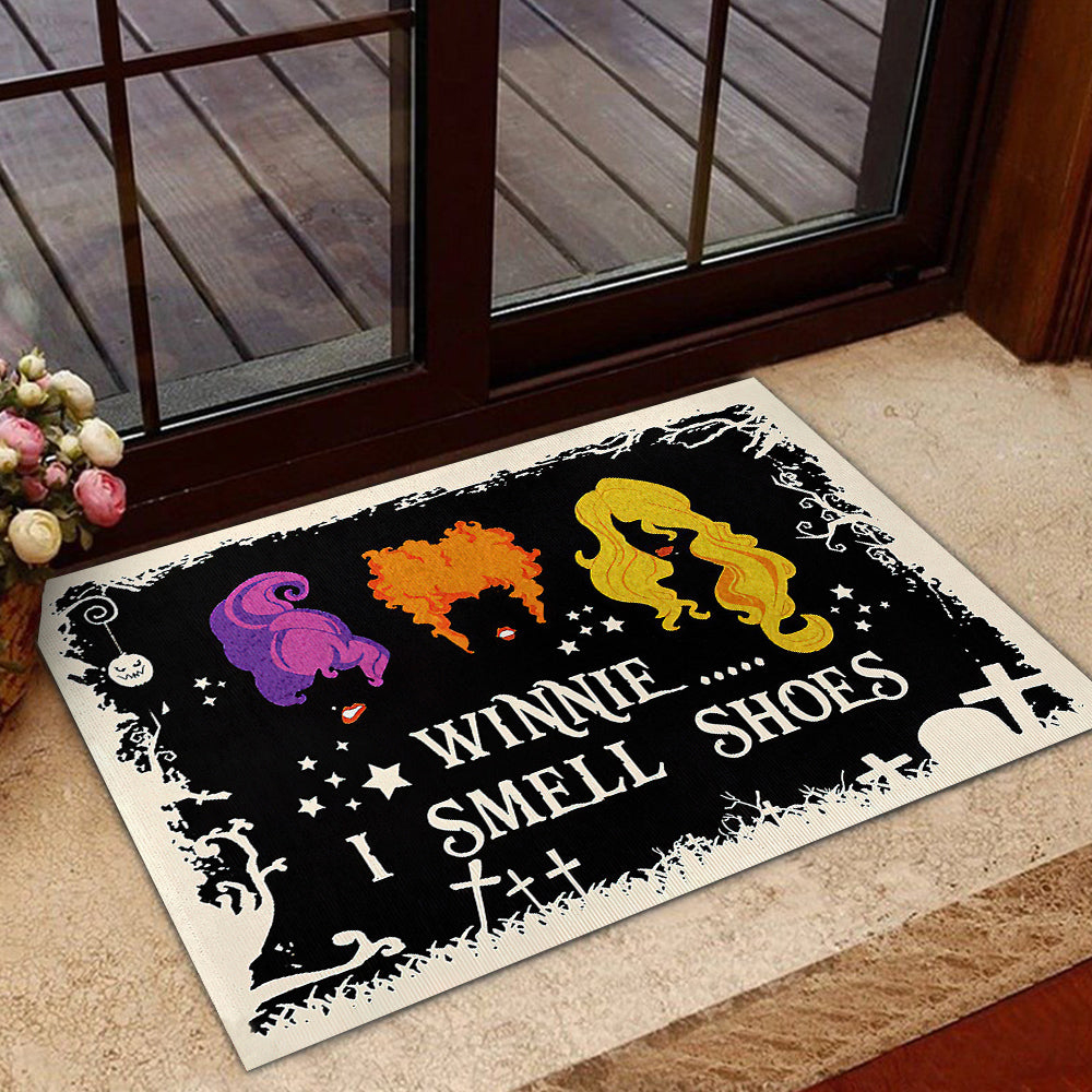 Funny Halloween Doormat Winnie I Smell Shoes Doormat For Home Decor Housewarming Gift Welcome Mat Gift For Halloween Lovers