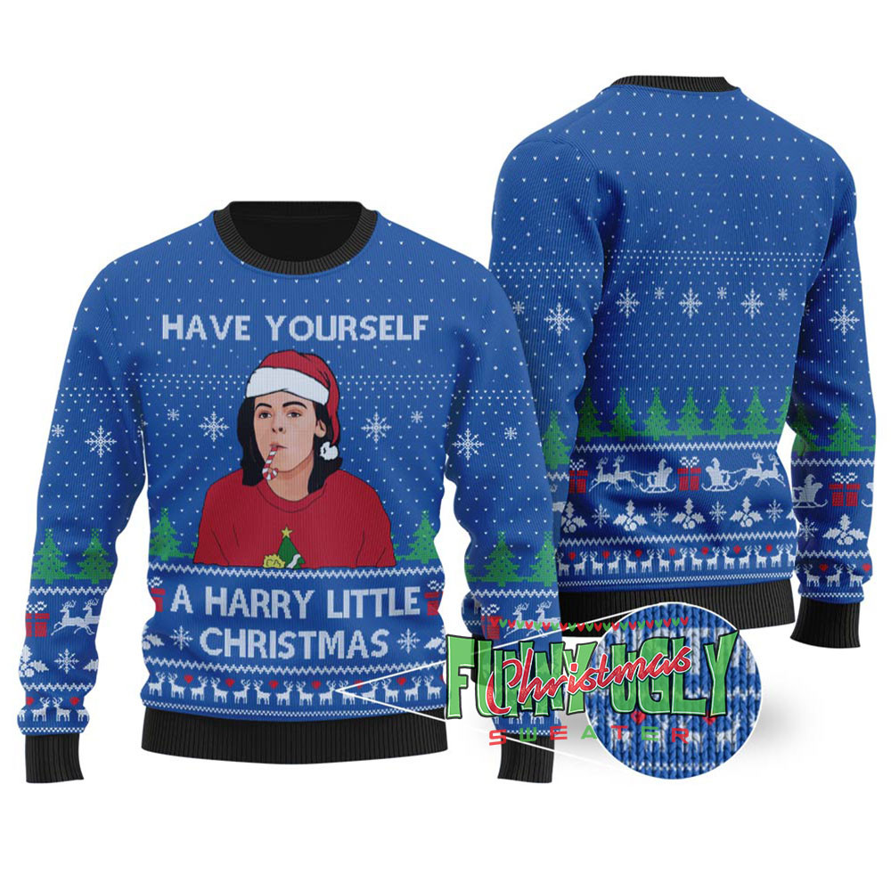 Funny Harry Style Ugly Christmas Sweater Royal Festive Sweatshirt for Christmas Celebrations