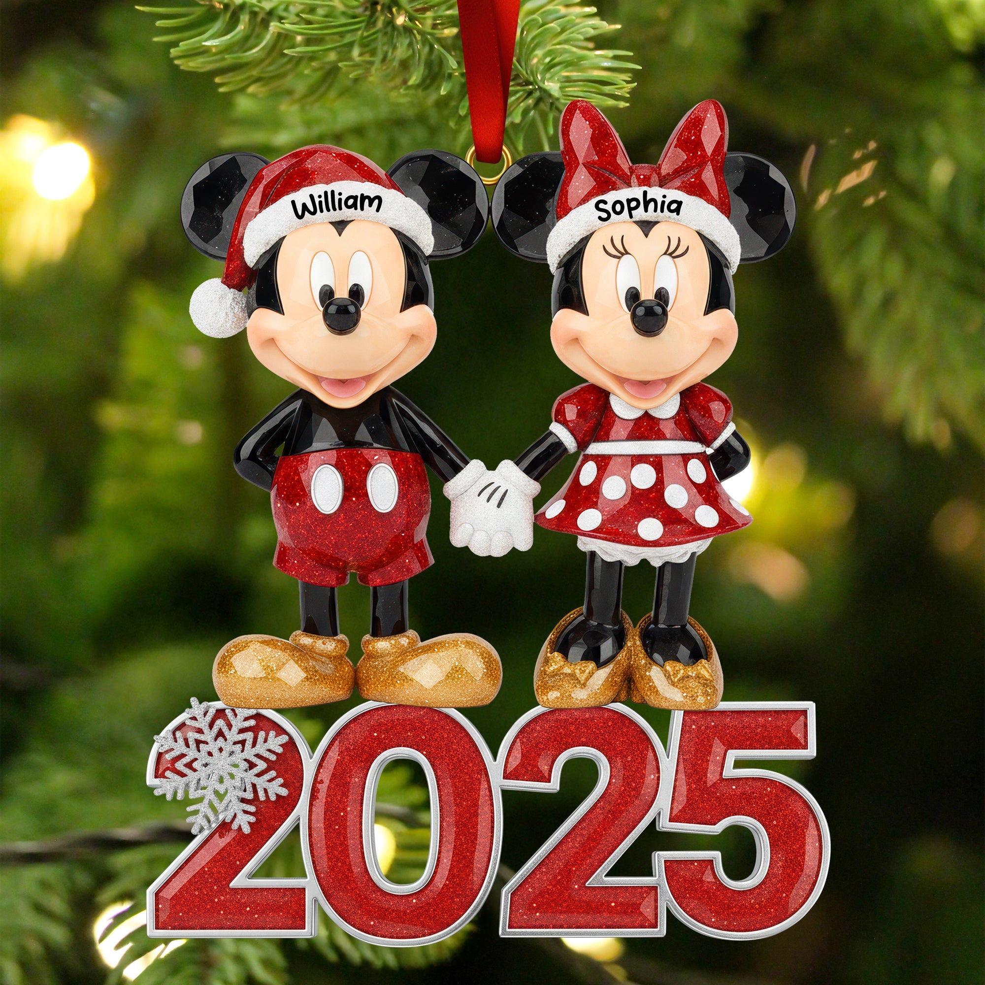 Funny Holiday Acrylic Ornament - Personalized Gifts For Couple - Christmas Ornament Gift Idea