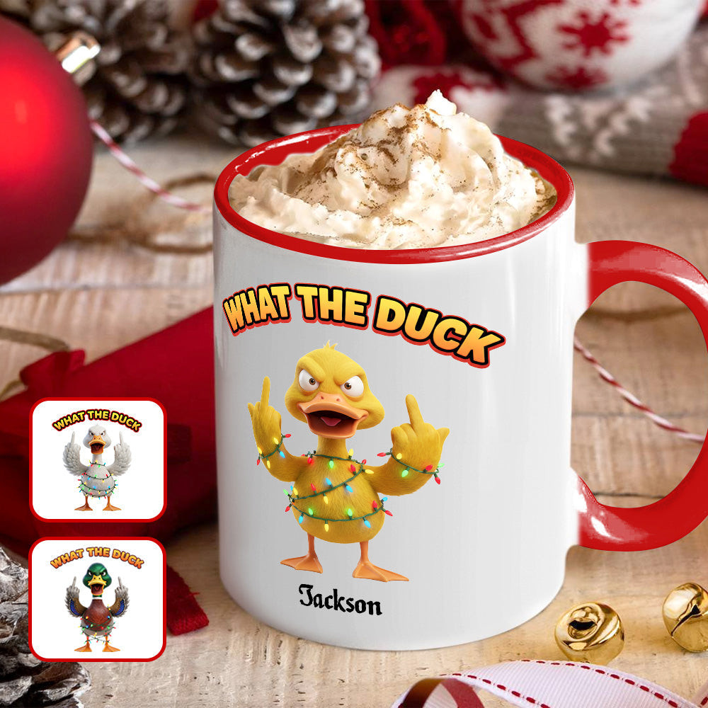 Funny Holiday Duck Coffee Mug -Personalized Gifts For Duck Lovers - Secret Santa Gifts Funny Ideas
