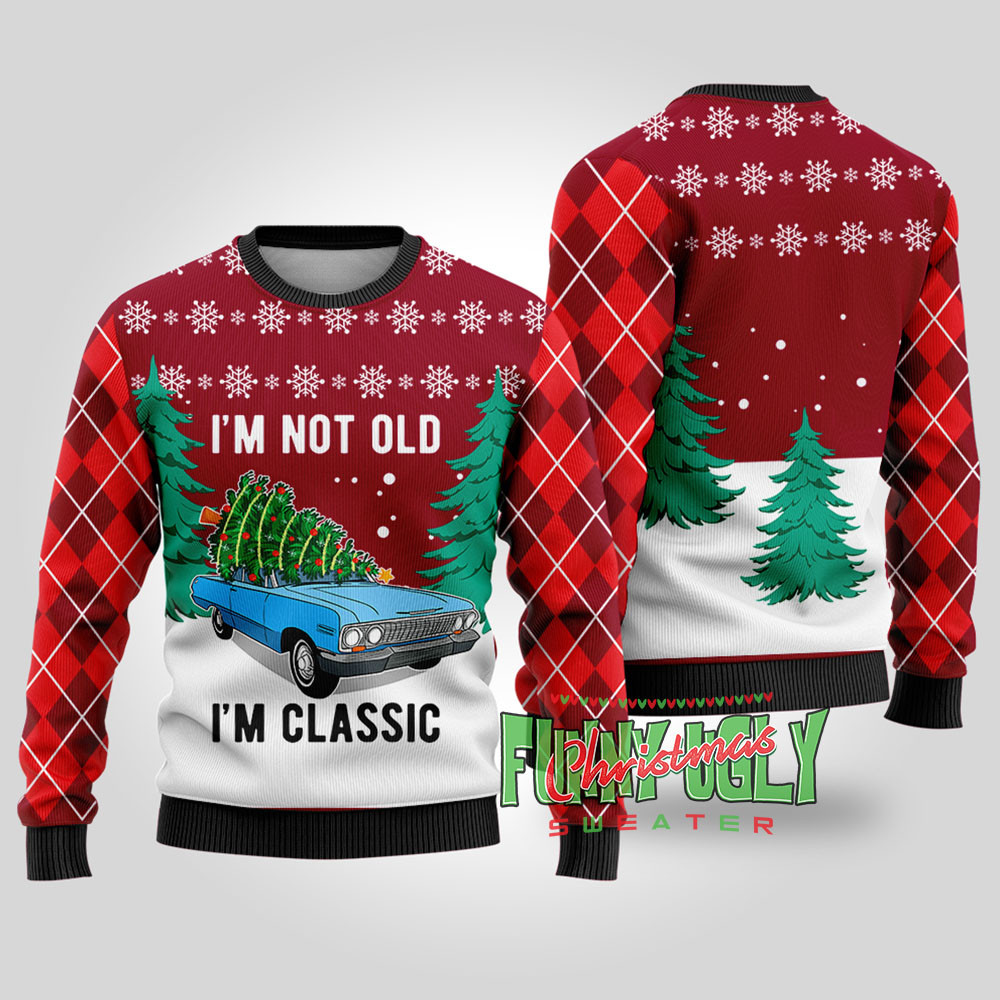 Funny I Am Classic Ugly Christmas Sweater Cardinal Red Holiday Gift Merch That Everyone Will Adore