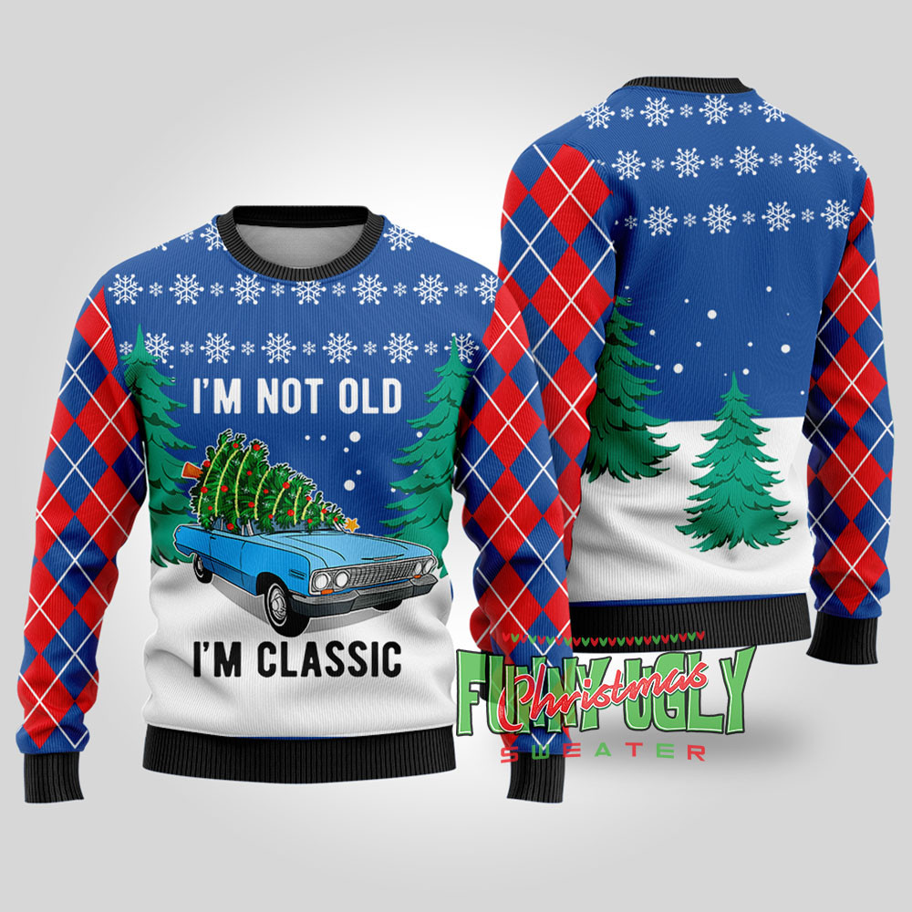 Funny I Am Classic Ugly Christmas Sweater Royal Lovely Merch Gift for Cozy Winter Nights