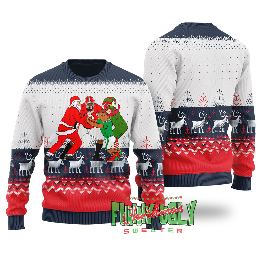 Funny Jordan Davis Ugly Christmas Sweater Navy Cute Holiday Sweatshirt to Spread Joy