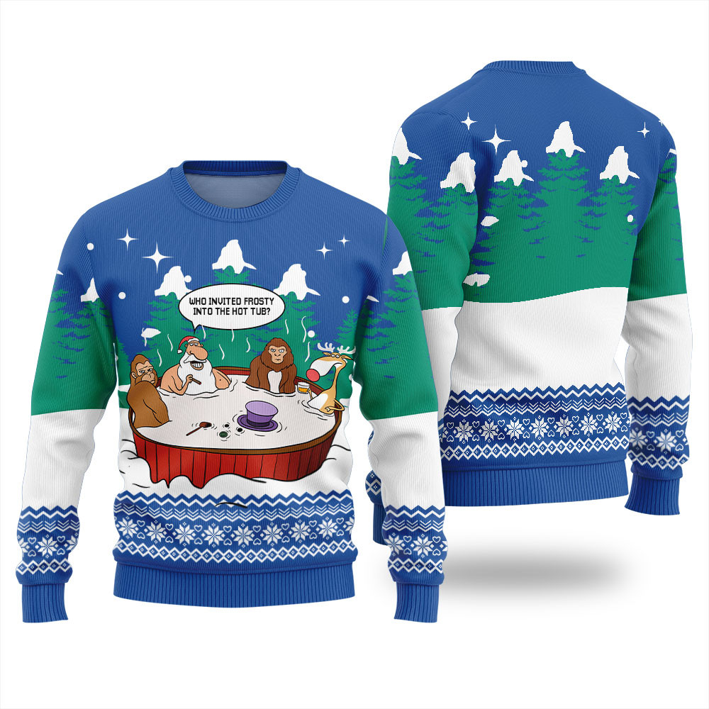 Funny Meeting With Santa Xmas Sweaters For Ladies Unique Holiday Sweater Gift Idea for Loved Ones