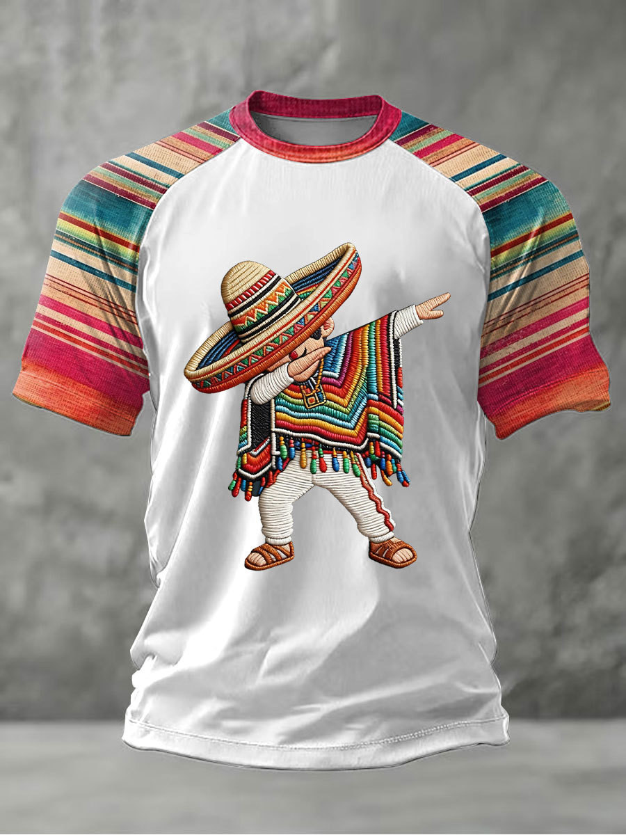 Funny Mexican Dabbing T-Shirt Colorful Cinco De Mayo Clothing Gift For Mexico Lover
